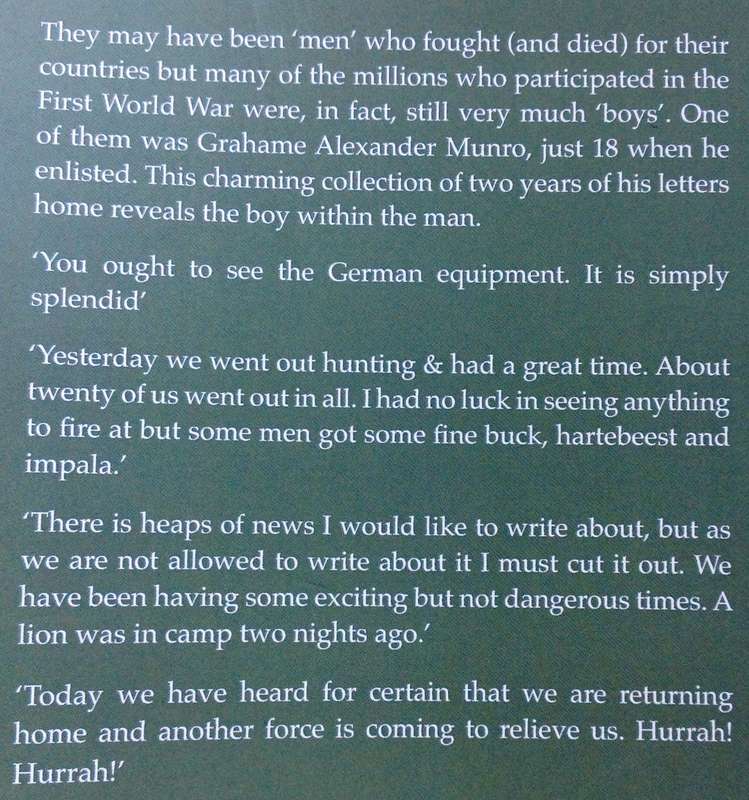 Your Loving Son, Yum - The letters of Grahame Alexander Munro to his Family 1915 - 1916
