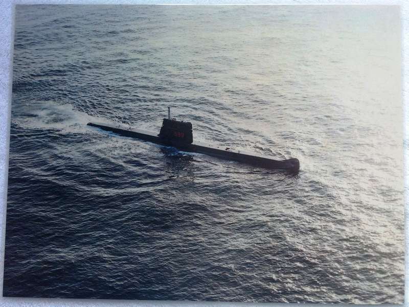 Eight laminated prints of Daphne Class Submarine SAS Johanna van der Merwe (S99)