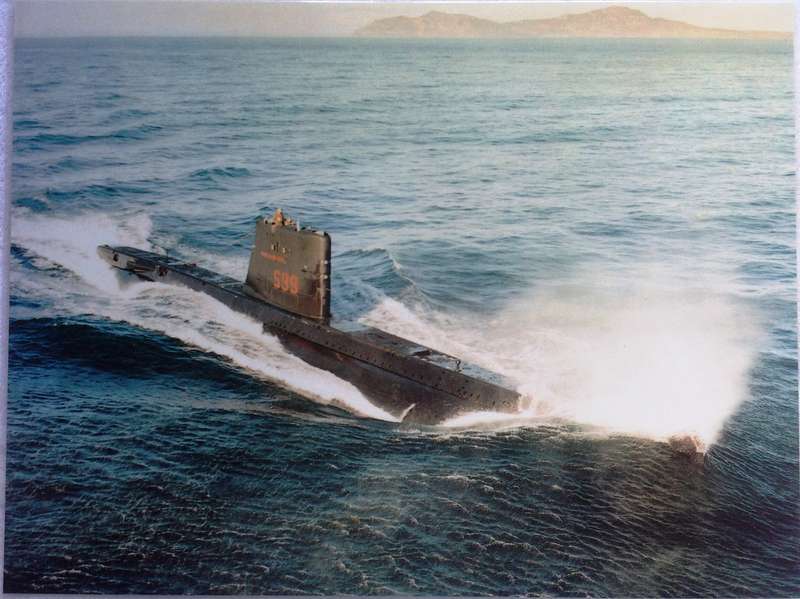 Eight laminated prints of Daphne Class Submarine SAS Johanna van der Merwe (S99)
