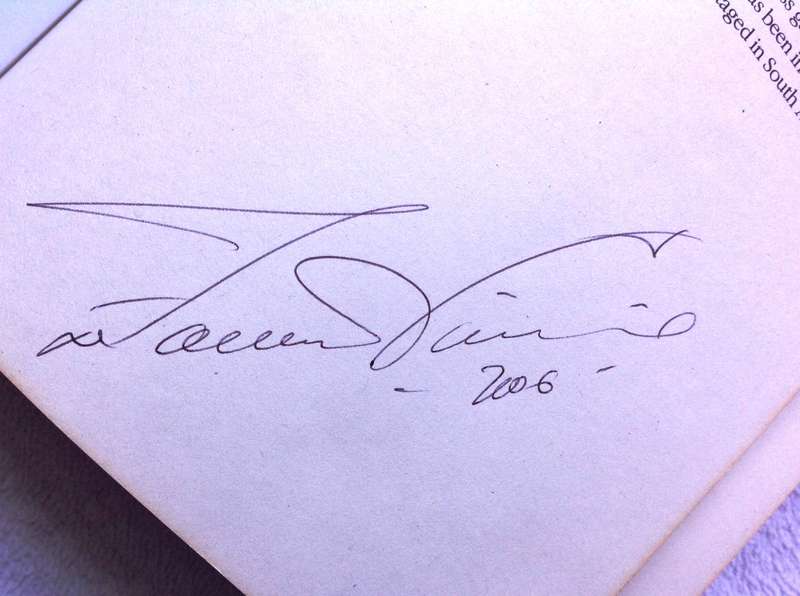 (Vinnige) Fanie de Villiers-"Never say die"-Vinniger as ooit-Trevor Chesterfield-signed by "Vinnige"
