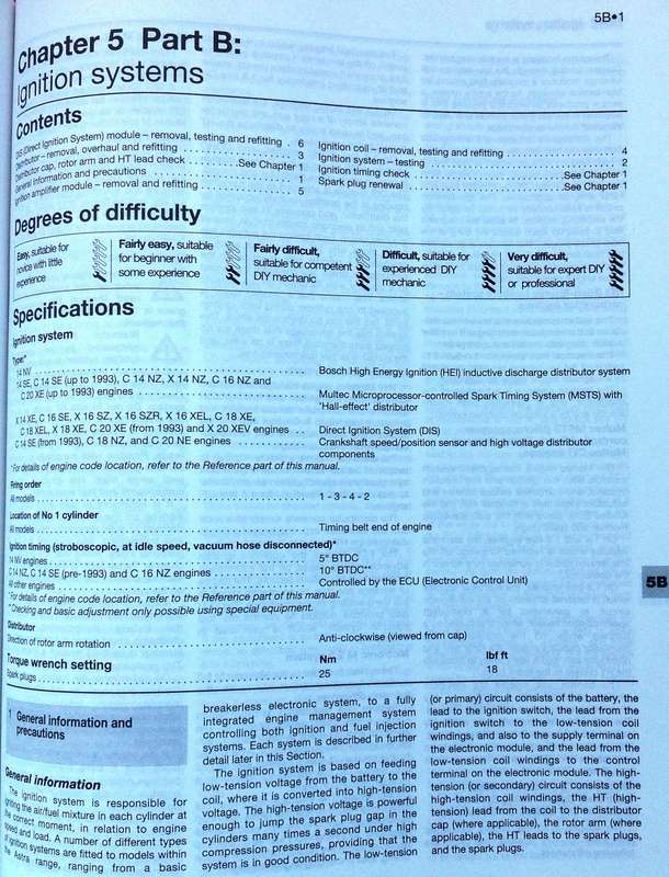 Haynes Opel Astra Petrol Service and Repair Manual number 3156 - Oct 1991 - Feb 1998 - Hardcover