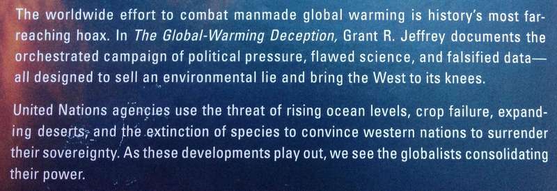 The Global-Warming DECEPTION - Grant R Jeffrey - First edition published in 2011
