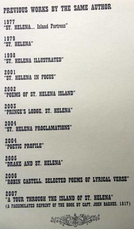 St Helena - A Photographic Treasury 1856 - 1947 - Robin Castell R. Hist. Soc. - Hardcover