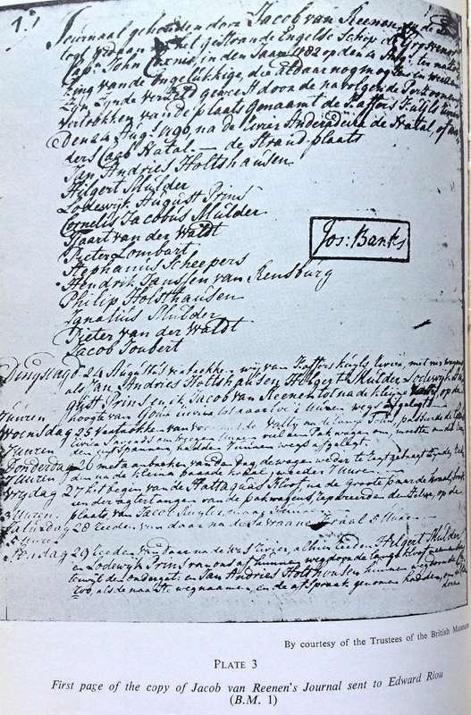 Jacob van Reenen and the "Grosvenor" Expedition of 1790 to 1791 - Hardcover  By Percival R Kirby