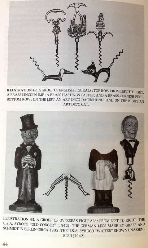 A Guide to Corkscrew Collecting - Peter Coldicott AND a beautiful natural wooden handle corkscrew