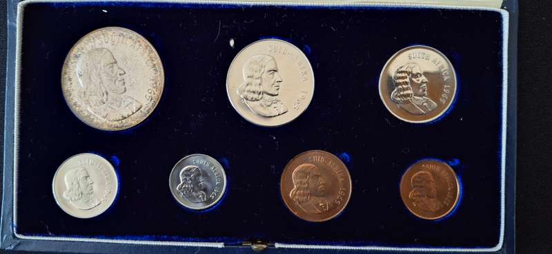 1965 RSA COMPLETE  SET WITH SOUTH AFRICA AND SUID AFRIKA COINS