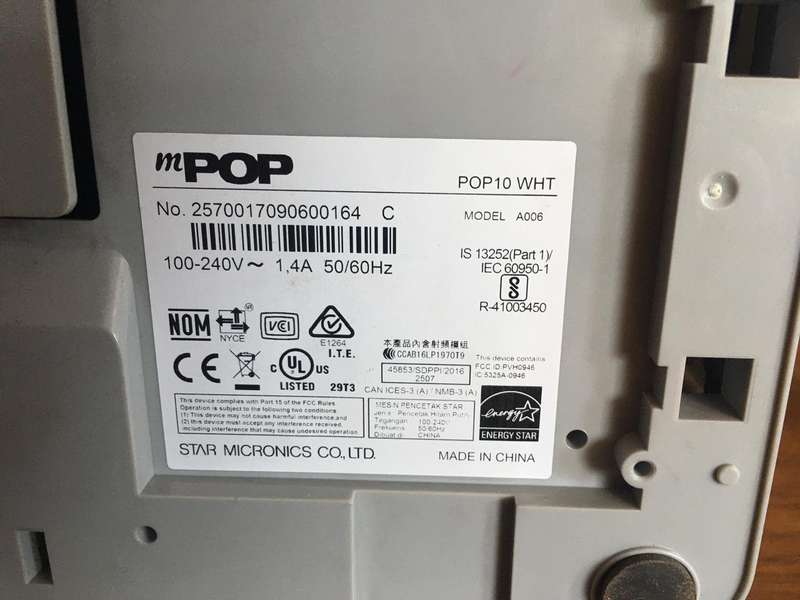 Star Micronics mPOP Integrated USB-C Lightning Receipt Printer