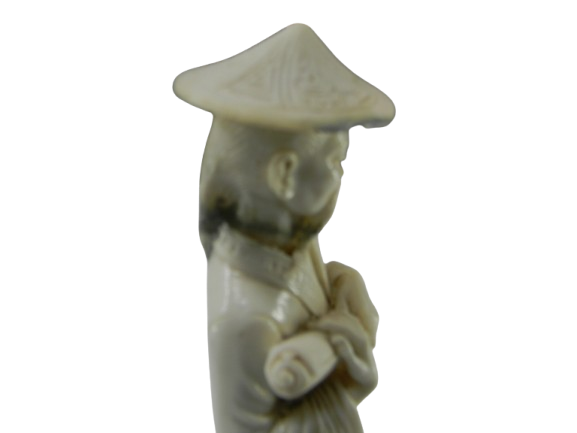 Handmade A. Giannelli Chinese Scholar Figurine - Signed, European Craftsmanship