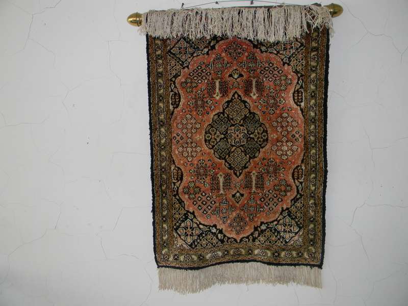 A Persian Hand Knotted Mashad wall hang carpert,