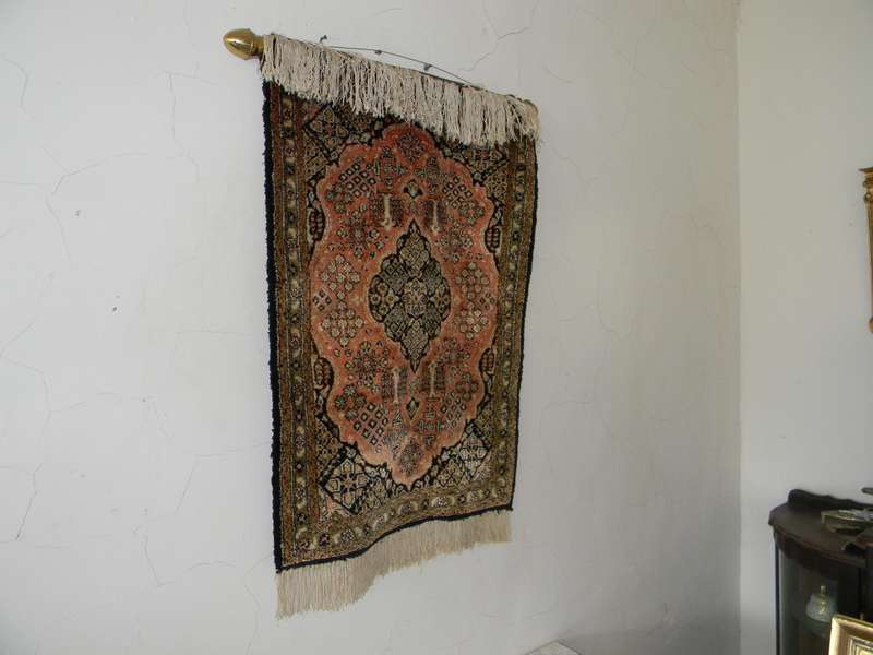 A Persian Hand Knotted Mashad wall hang carpert,
