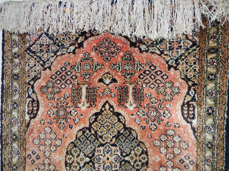 A Persian Hand Knotted Mashad wall hang carpert,