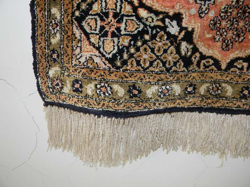 A Persian Hand Knotted Mashad wall hang carpert,