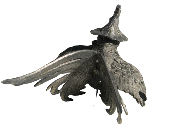 Vintage Pair of brass Fighting Roosters silver metal statuettes, farmhouse Decor