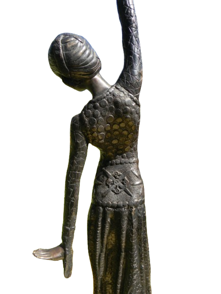 Chiparus  Bronze Sculpture Art Deco Dancer Hot Cast Figurine Statue