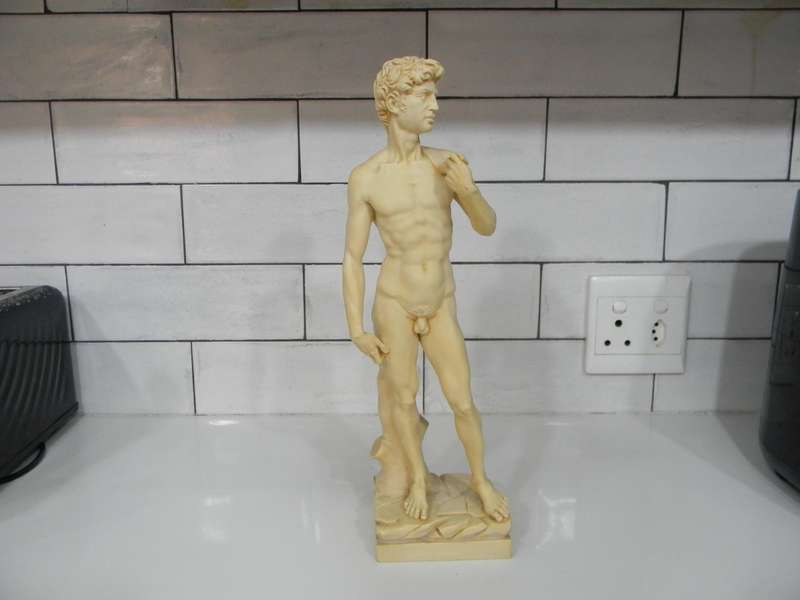 AMILCARE SANTINI LIMITED EDITION STATUE OF DAVID ANTIQUE SCULPTURE