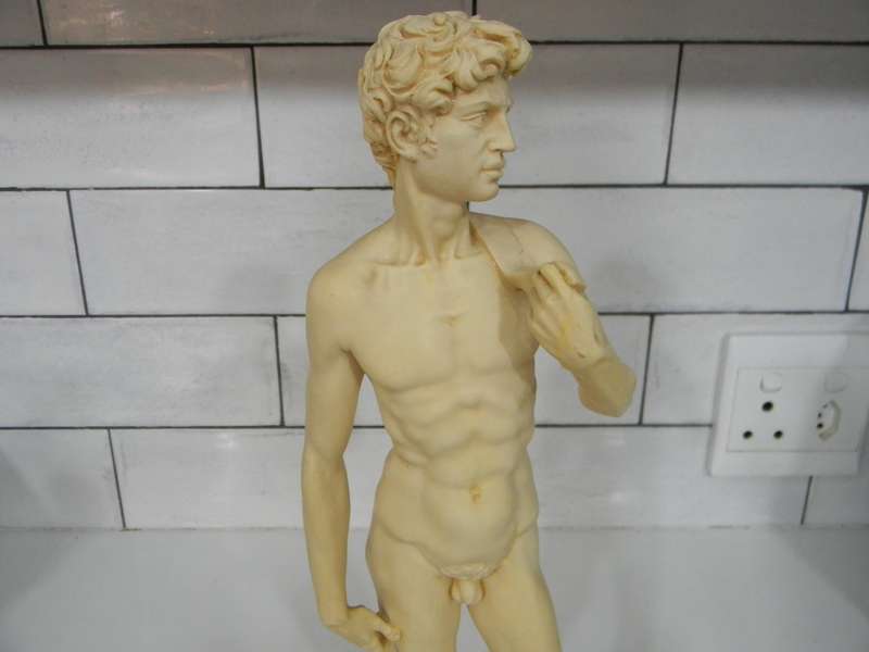 AMILCARE SANTINI LIMITED EDITION STATUE OF DAVID ANTIQUE SCULPTURE