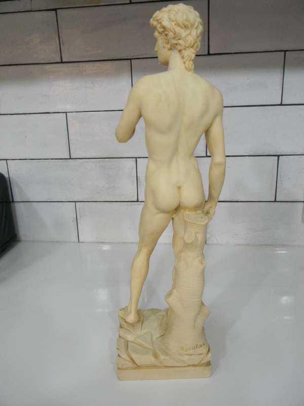 AMILCARE SANTINI LIMITED EDITION STATUE OF DAVID ANTIQUE SCULPTURE
