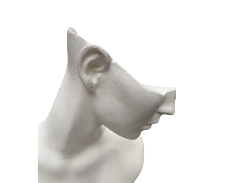 Womans Head Sculpture (on steel stand) - Incredible