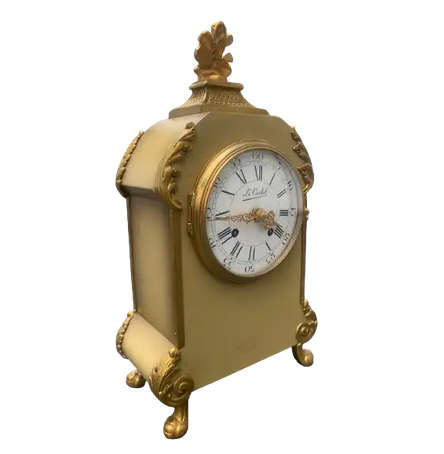 Le Castel Golden Bronze Louis XVI - Marie Antoinette Mantle Clock