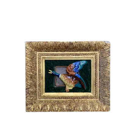 Framed Bird Artwork Original hummingbird