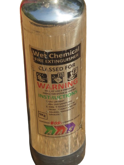 9kg DCP Fire Extinguisher (Stainless Steel)