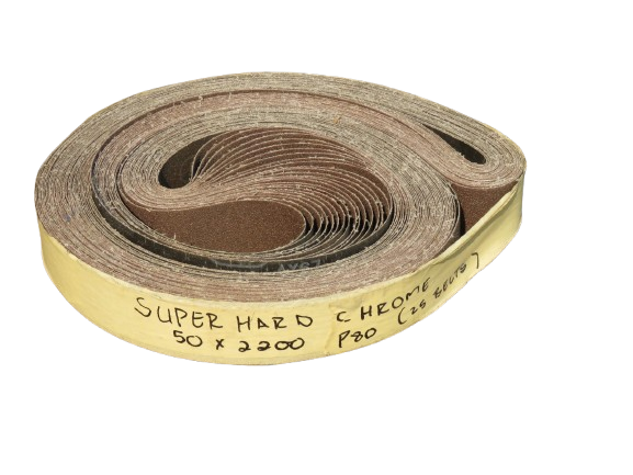 Sanding Belts (Super Hard Chrome 50mm x 2200mm) 25Belts