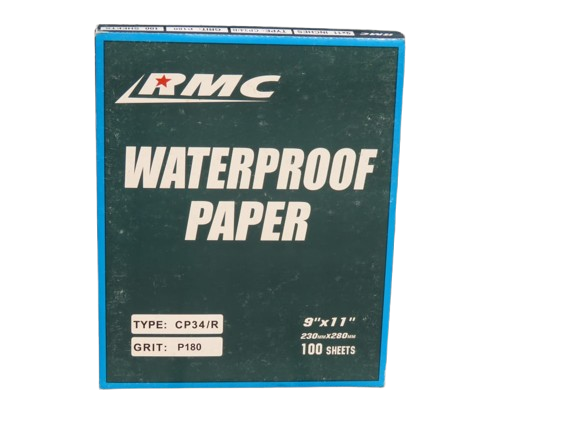 RMC Waterproof Sandpaper P220 (100 sheets)