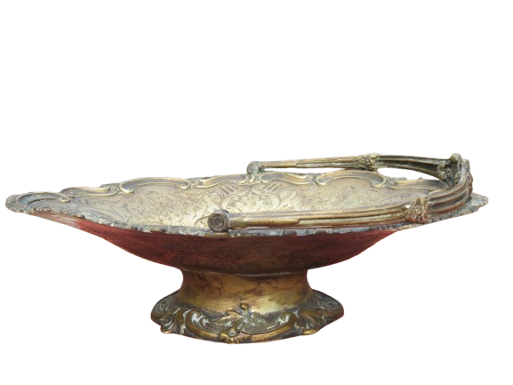 Handle Bowl fruit Silver Plated Art Decoration 1930's