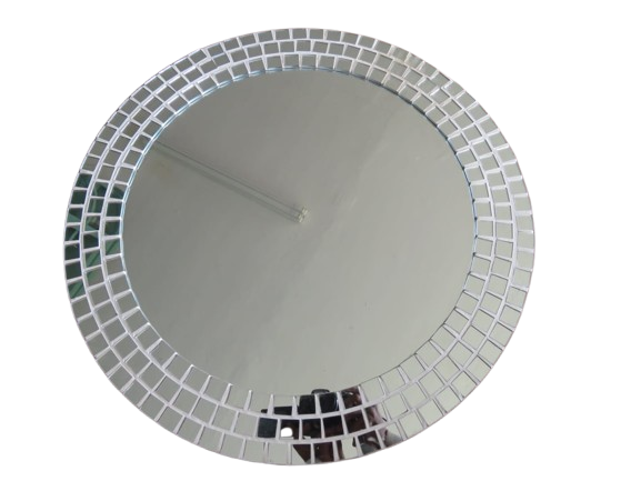 Round Silver Mirror 50cm