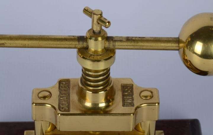 A Schaefer 20th Century brass nut press