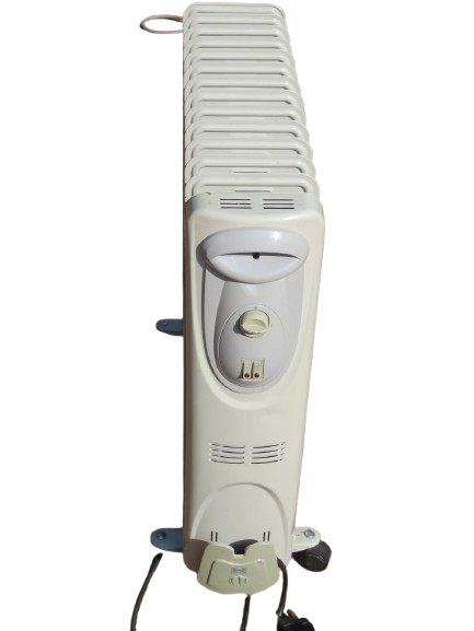 14 Fin Oil Fin Heater White