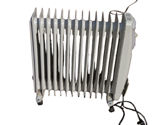 14 Fin Oil Fin Heater White