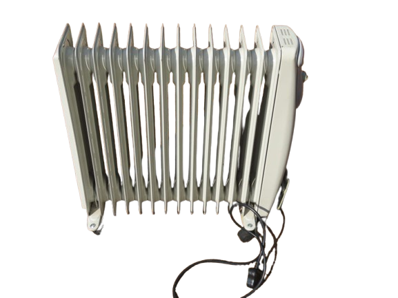 14 Fin Oil Fin Heater White