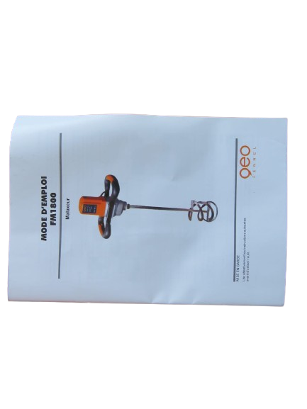 FM 18 Hand Paint Mixer Single Shaft Professional Electric Putty Coating Mixing Machine 1800W
