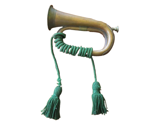 Antique Military Copper and Brass Bugle - John Grey & Sons - London - Working Condition