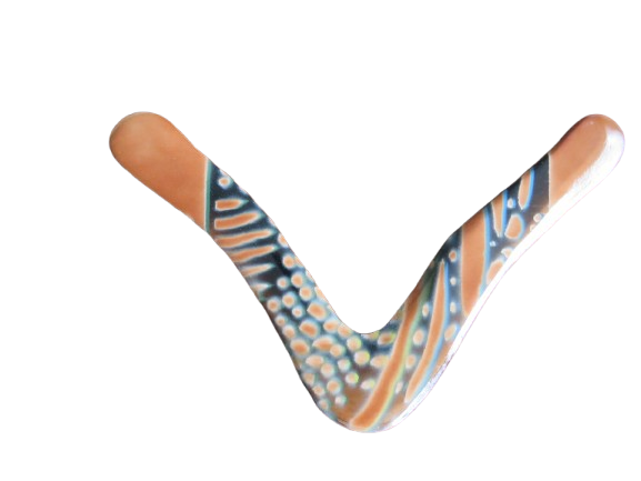 V Shaped Wooden Boomerang