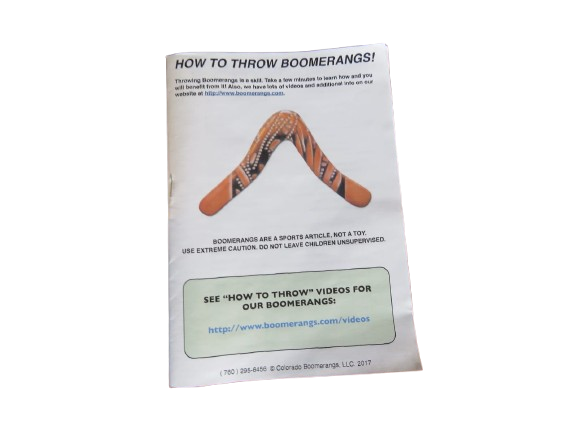 V Shaped Wooden Boomerang