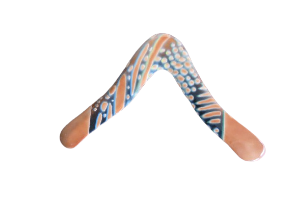 V Shaped Wooden Boomerang
