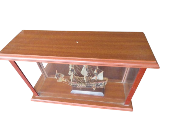 HMS PRINCE Scale Model Ship in Glass