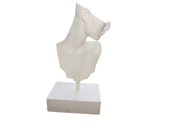 Womans Head Sculpture (on steel stand) - Incredible