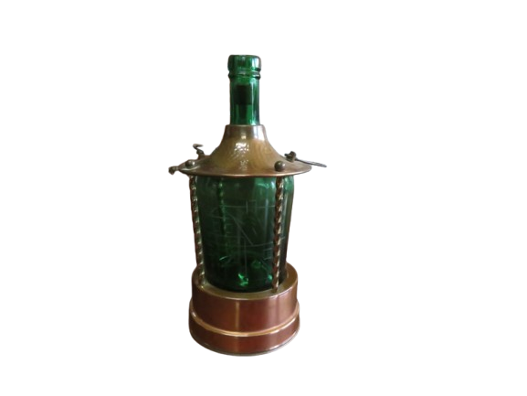 Vintage Wine Bottle with REUGE Swiss musical movement late 60s NOS condition