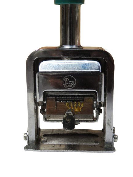 Lion Pro-Line Heavy-Duty Automatic Numbering Machine, 6-wheel, Gothic (C-72)