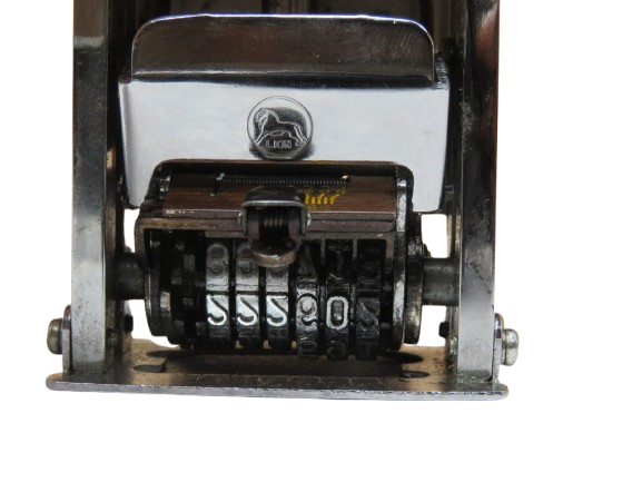 Lion Pro-Line Heavy-Duty Automatic Numbering Machine, 6-wheel, Gothic (C-72)