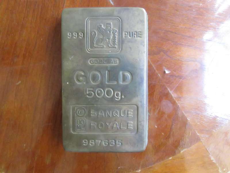 500g Vintage Barclays Bank 1980s Gold Bar