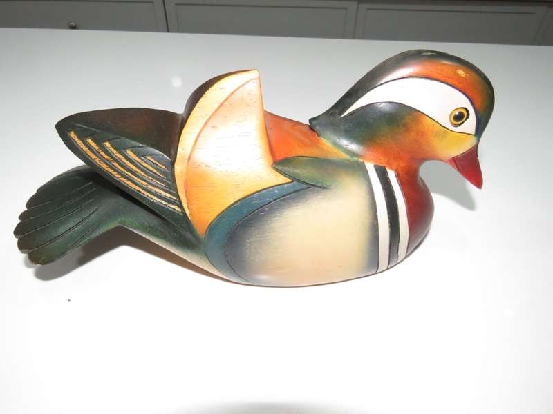 Feathers  Gallery KNYSNA Limited  Edition NO 1514 Male Mandarin Duck Hand Crafted Vintage