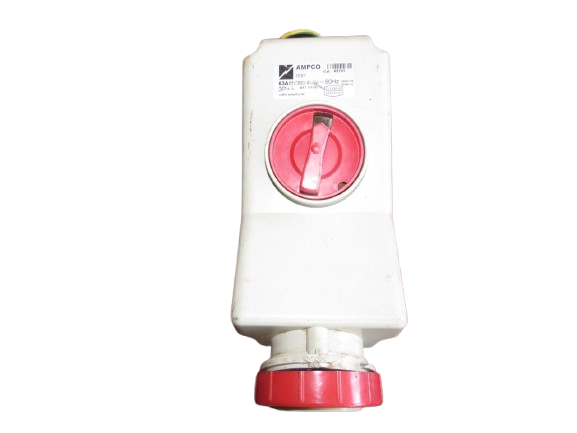 AMPCO Three Phase 63A Switched Socket with interlock