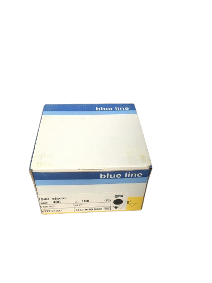 BLUE LINE 1940 Siacar Sanding Disks BOX of 100 pcs 5 - 125mm - Grit 400