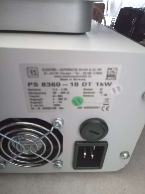 EA Elektro-Automatik PS 8360-10 DT 1 KW Single Output Variable DC PSU 09200139