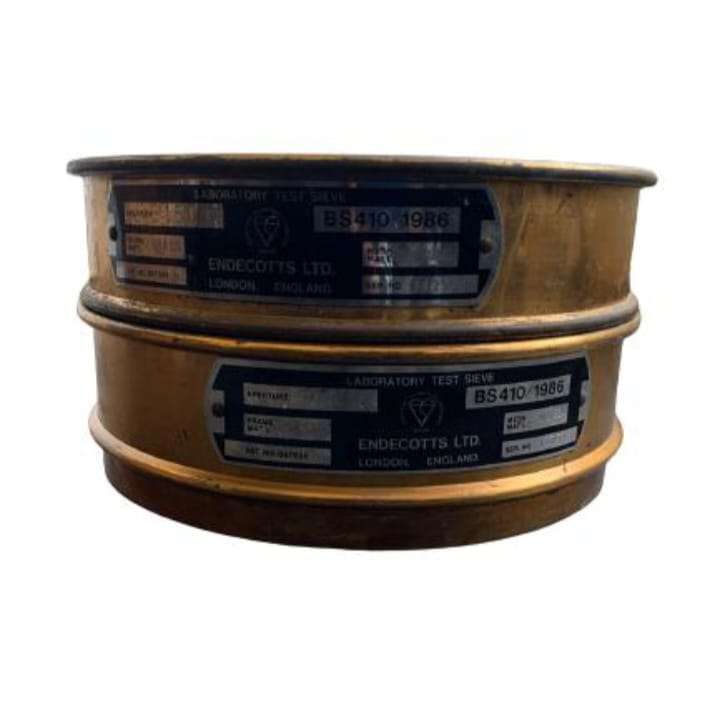 2 Antique Copper brass Endecotts London Gold mining sieve pan from Mine South Africa Made England