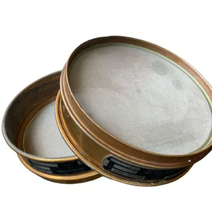 2 Antique Copper brass Endecotts London Gold mining sieve pan from Mine South Africa Made England